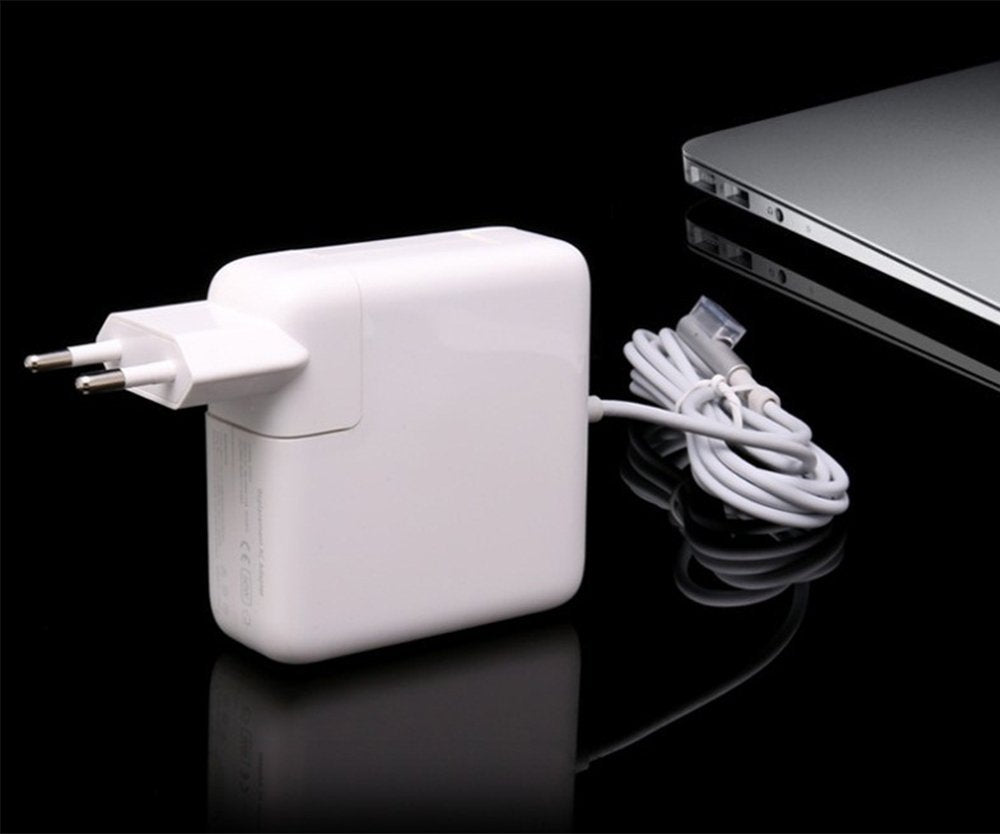 US to Europe Plug Converter Travel Charger Adapter for Apple iBook MacBook (White)