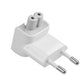 US to Europe Plug Converter Travel Charger Adapter for Apple iBook MacBook (White)