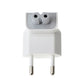 US to Europe Plug Converter Travel Charger Adapter for Apple iBook MacBook (White)