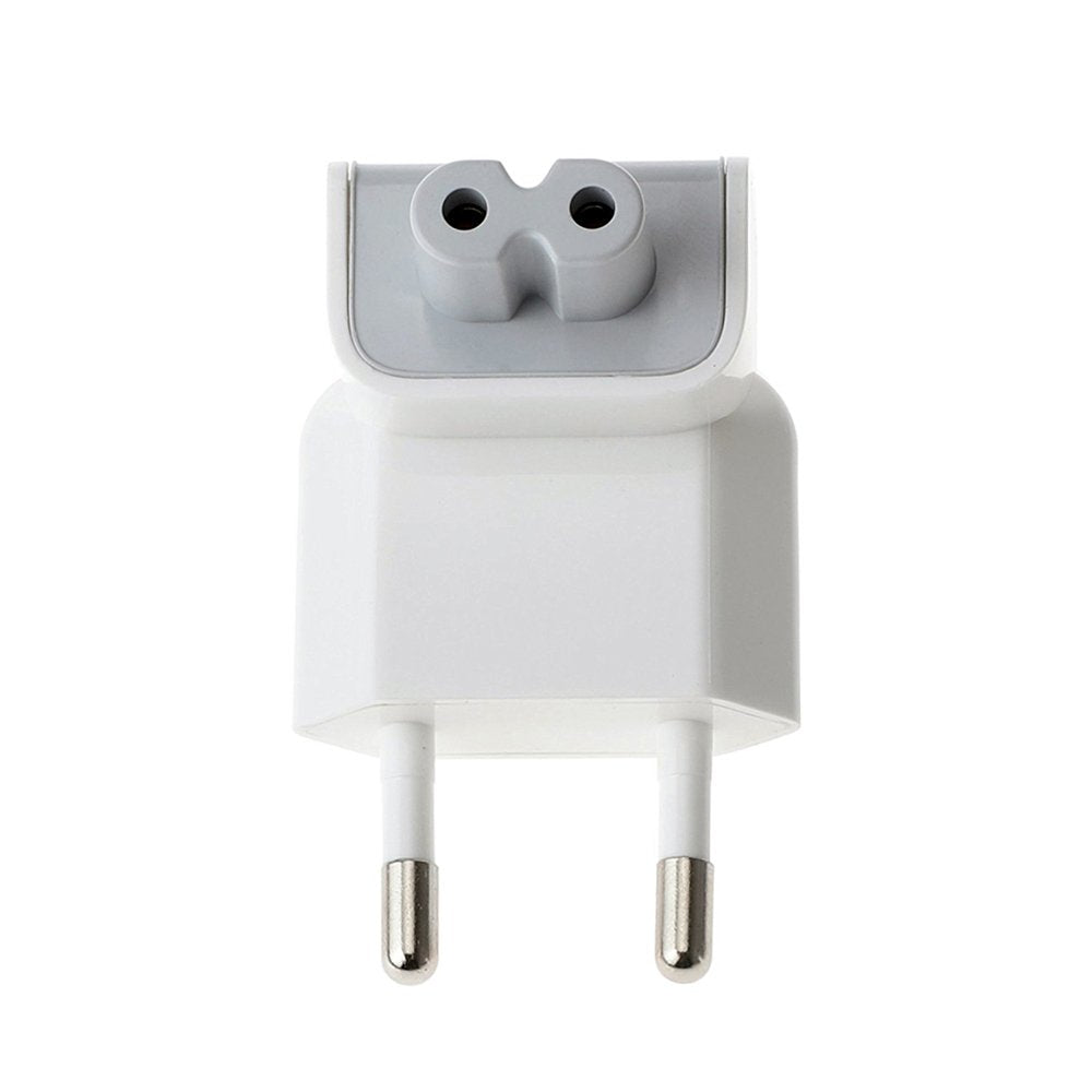 US to Europe Plug Converter Travel Charger Adapter for Apple iBook MacBook (White)
