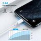 Apple Original Cable [Apple MFi Certified] Lightning to USB Cable Compatible iPhone 13/12/11 Pro Max/XS MAX/XR/XS/X/8/7/Plus/6S iPad AirPods,iPod Touch (2M/6.6FT) Original Certified - White