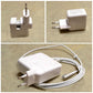 US to Europe Plug Converter Travel Charger Adapter for Apple iBook MacBook (White)